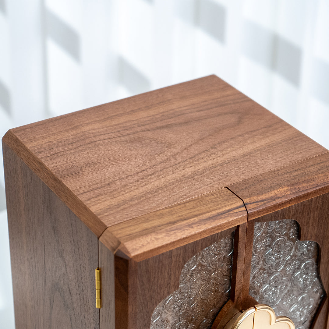 Walnut wood Jewelry Box with 5 drawers
